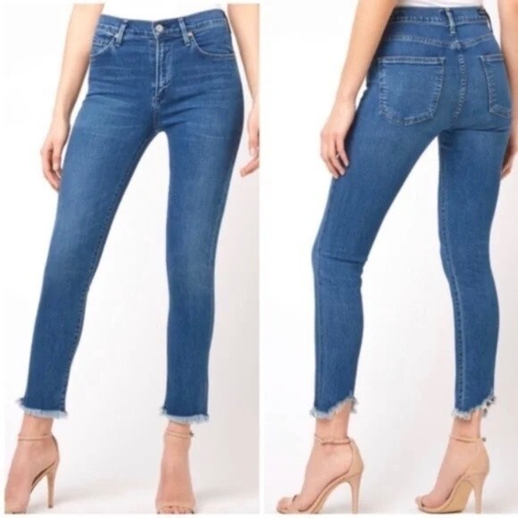 Citizens of Humanity Rocket Crop High Rise Skinny Jean Raw Hem | Size 28 - Picture 1 of 9
